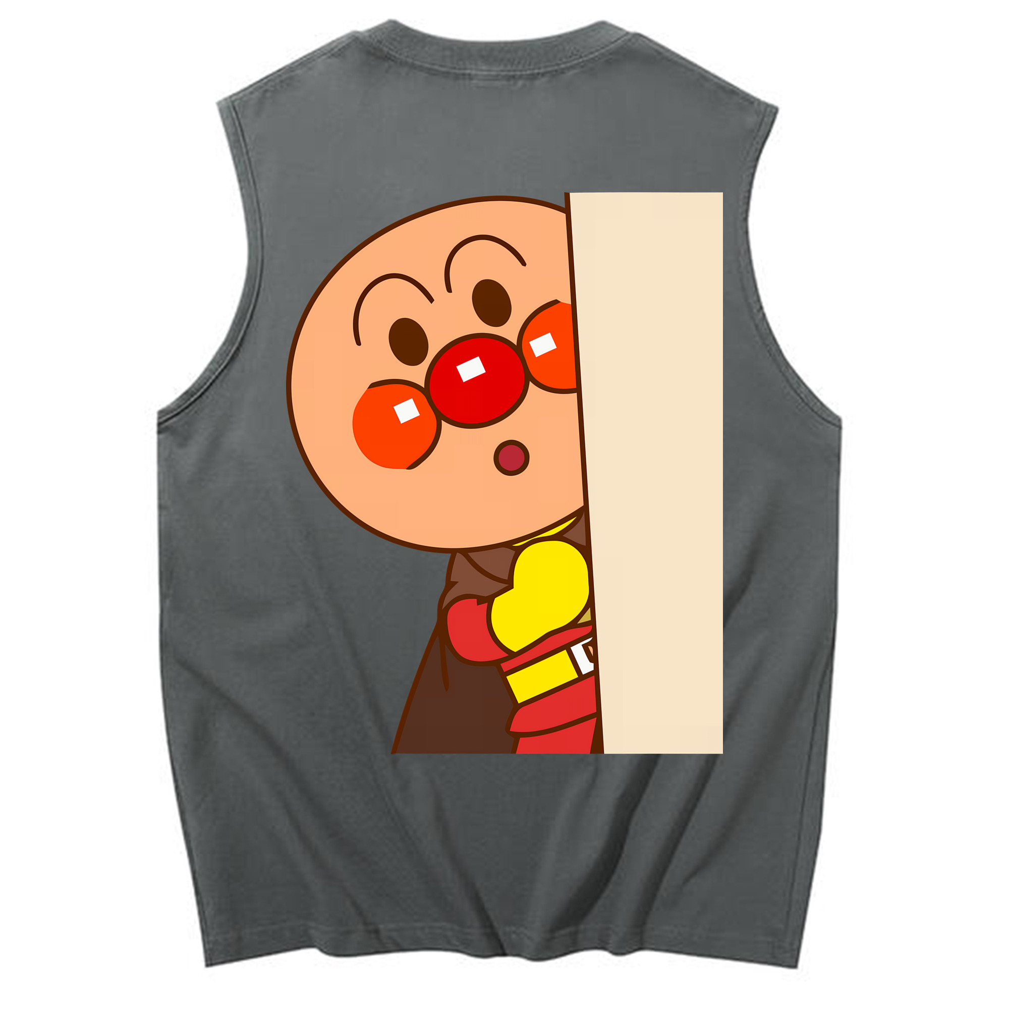 （画像用） アンパンマン Anpanman コットン100％タンクトップ（背面プリント）
